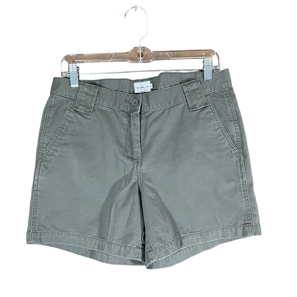 Vintage Y2K Womens Calvin Klein Shorts size 6 Olive Green Summer